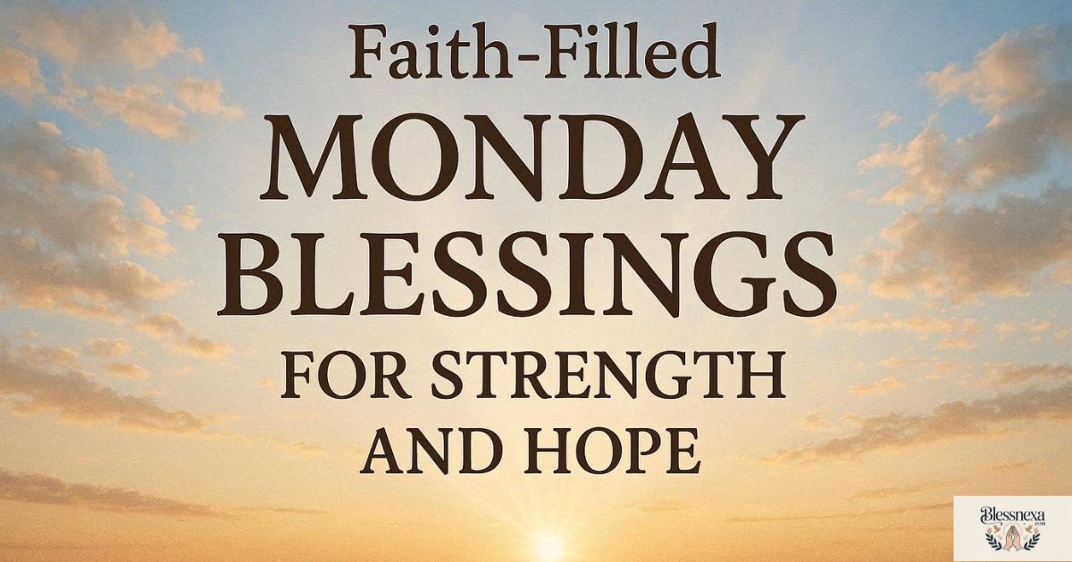 Faith-Filled Monday Blessings for Strength and Hope