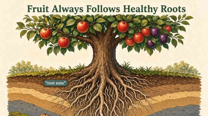 Fruit Always Follows Healthy Roots