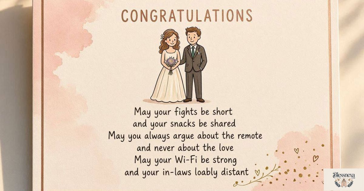 Funny Wedding Blessings and Wishes That Bring Smiles