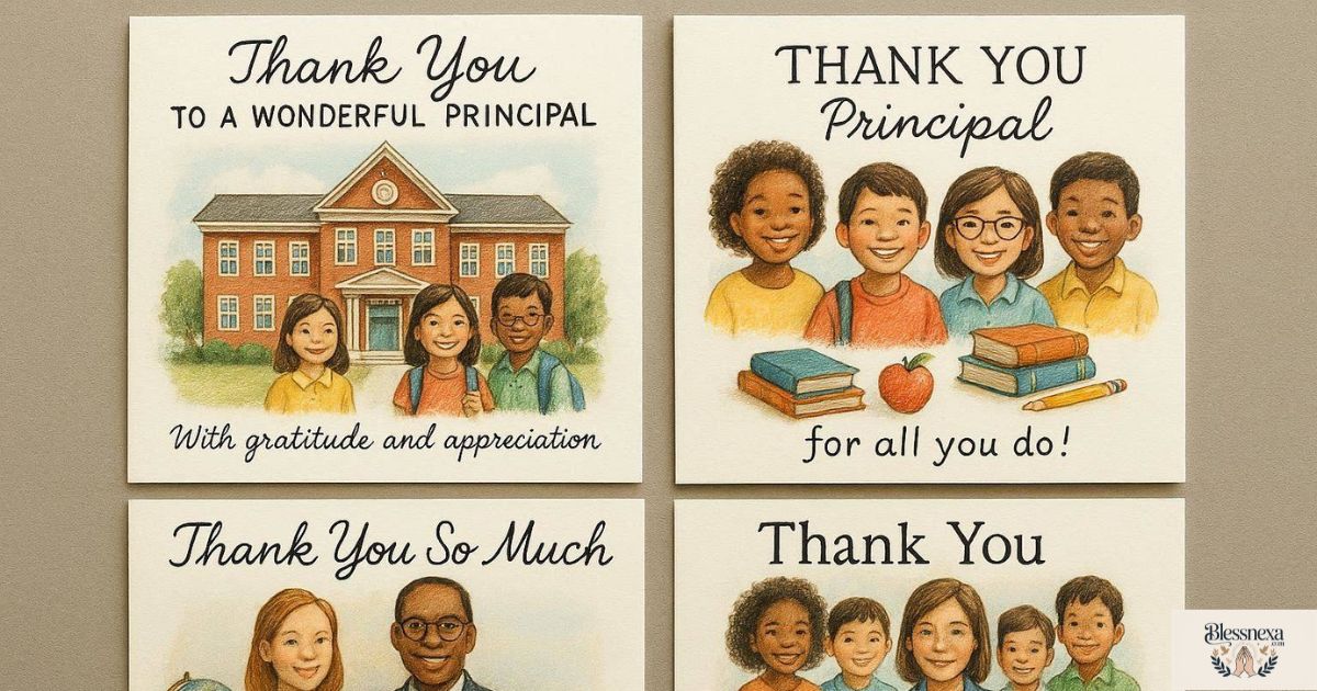 Good Lines for School Principal for Thank You Cards
