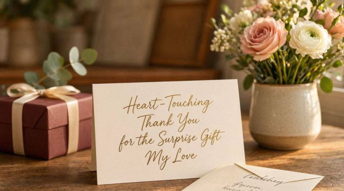 Heart-Touching Thank You for the Surprise Gift My Love