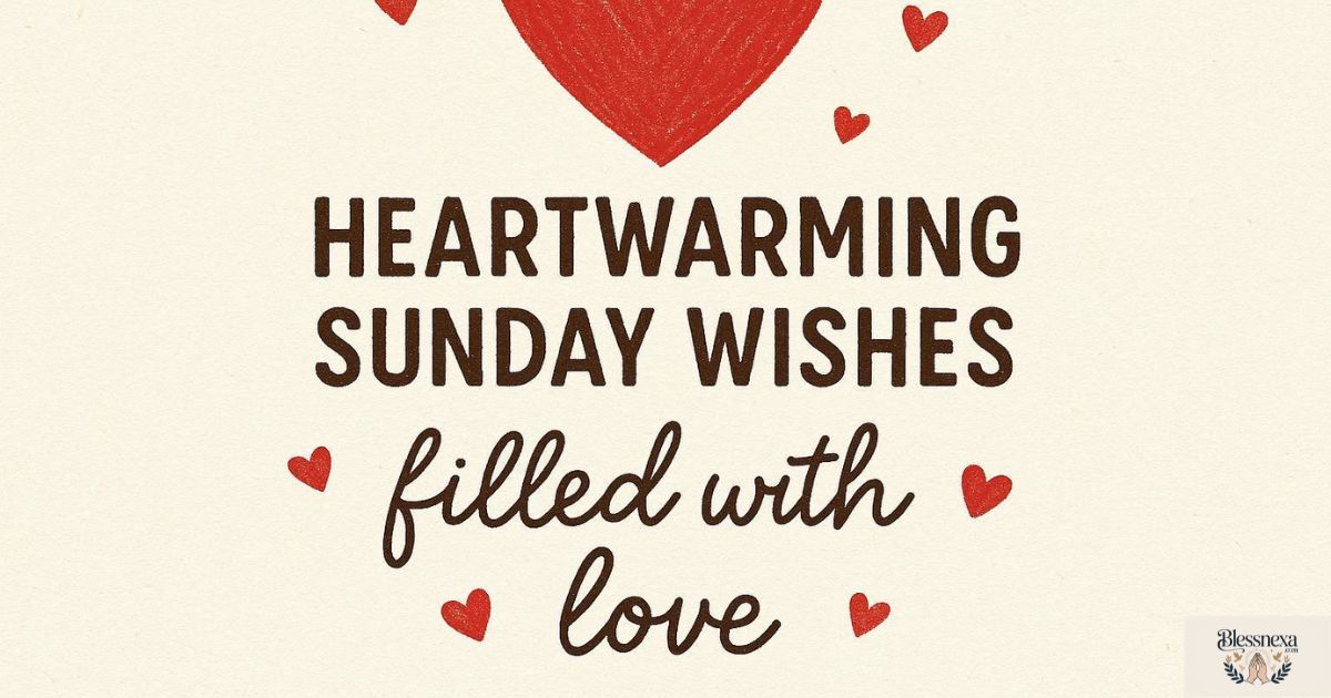 Heartwarming Sunday Wishes Filled With Love