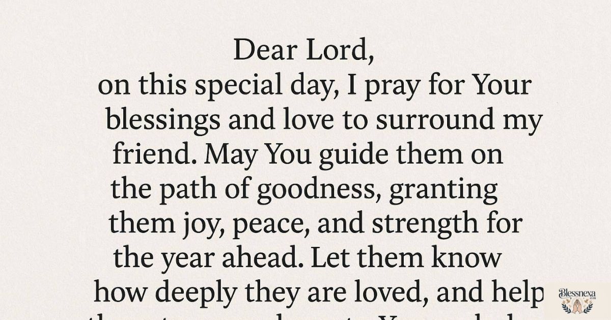 How to Write a Meaningful Short Birthday Prayer for a Friend