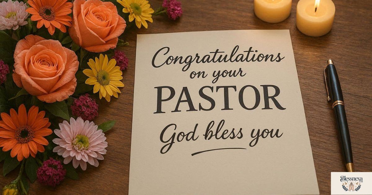 How to Write Heartfelt Words of Congratulations to a Pastor