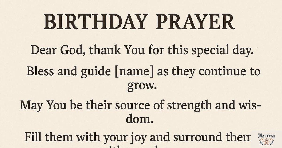 Key Elements to Include in Every Birthday Prayer