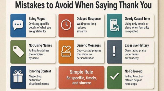 Mistakes to Avoid When Saying Thank You