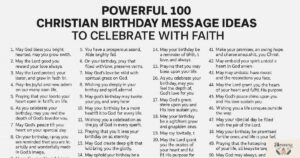 Powerfulll 100 Christian Birthday Message Ideas to Celebrate with Faith
