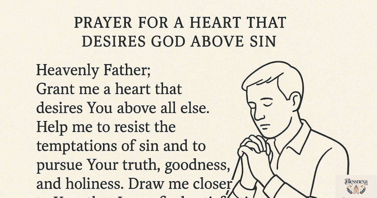 Prayer for a Heart That Desires God Above Sin