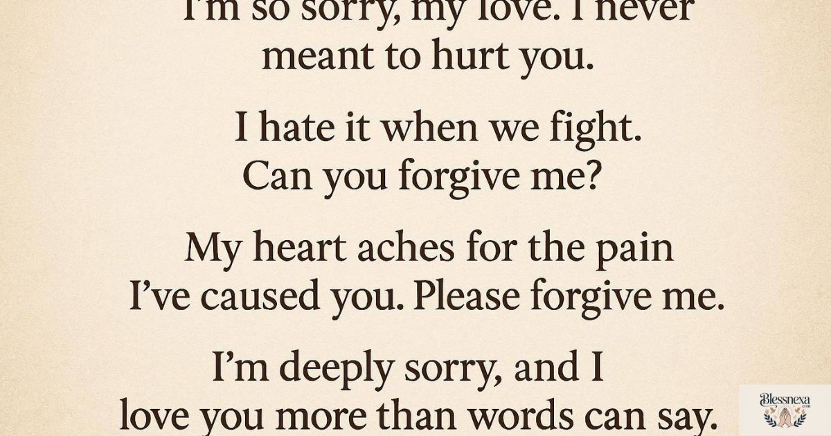 Romantic Apology Messages To Melt Your Partner’s Heart