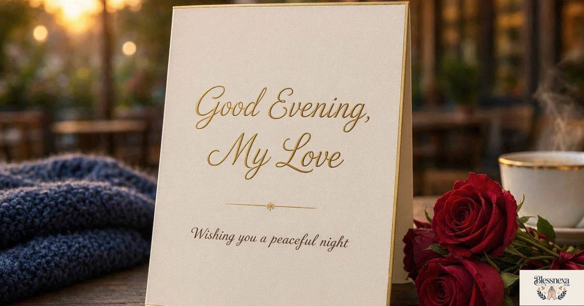 Romantic Good Evening Blessings for Your Loved One