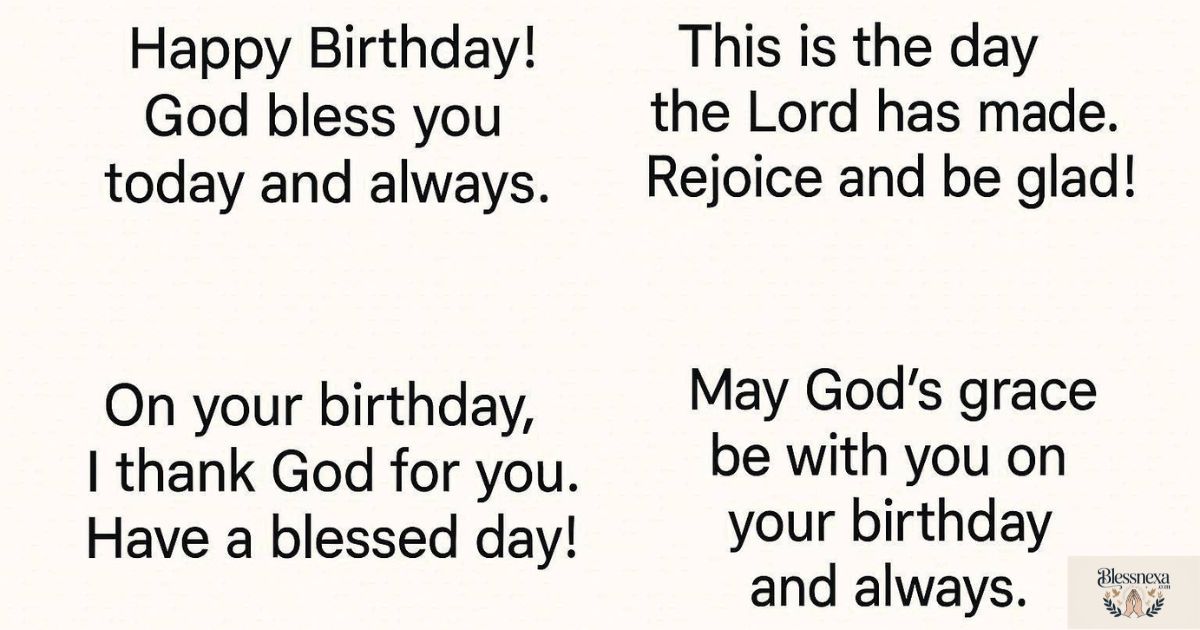 Short Christian Birthday Messages for Quick Sharing