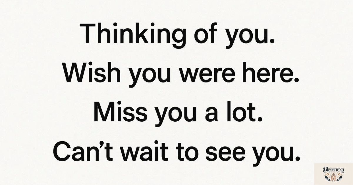 Short Missing You Texts for Everyday Conversations