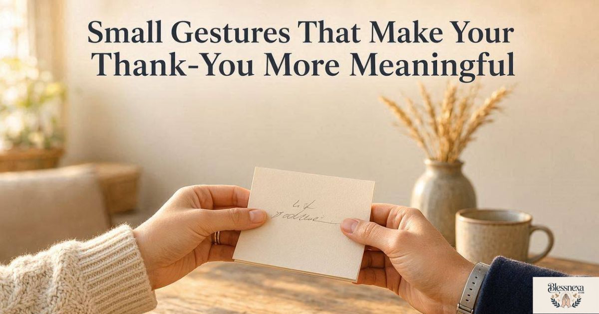 Small Gestures That Make Your Thank-You More Meaningful