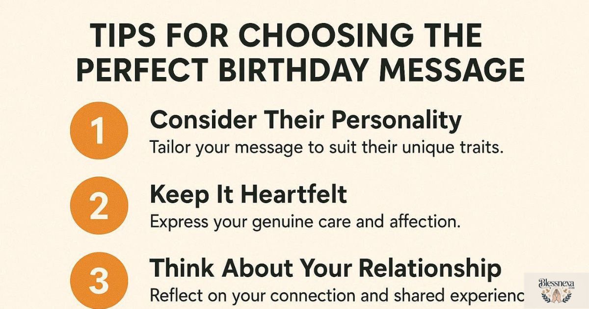Tips for Choosing the Perfect Birthday Message
