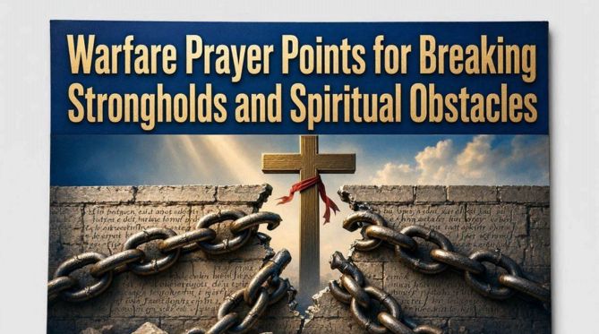 Warfare Prayer Points for Breaking Strongholds and Spiritual Obstacles