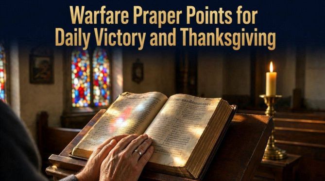 Warfare Prayer Points for Daily Victory and Thanksgiving