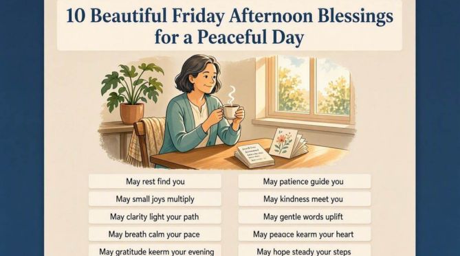 10 Beautiful Friday Afternoon Blessings for a Peaceful Day
