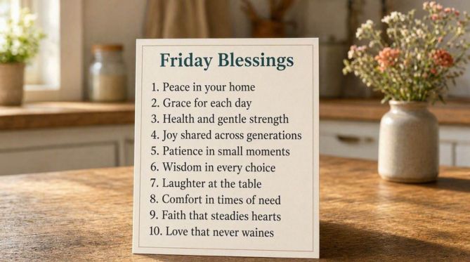 10 Friday Blessings for Parents and Grandparents
