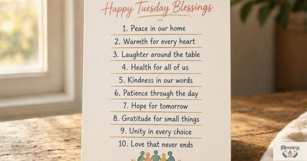 10 Happy Tuesday Blessings for Family
