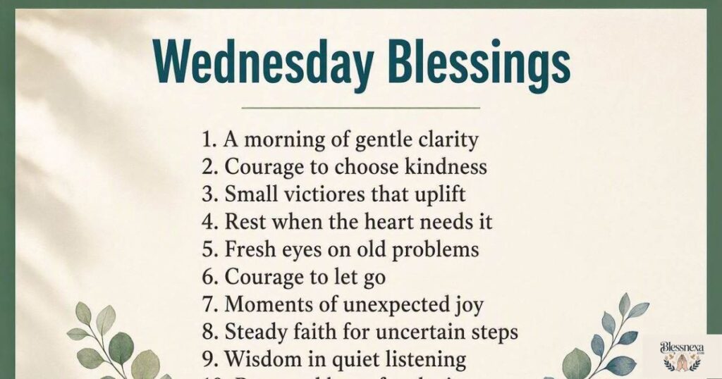 10 Inspirational Wednesday Blessings for a Fresh Perspective