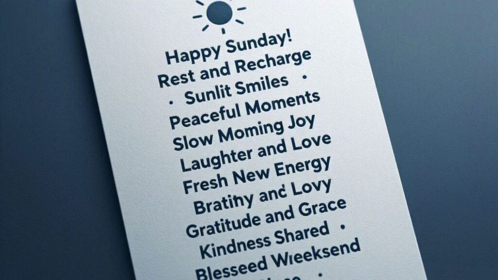 10 Joyful Weekend Wishes for Sunday
