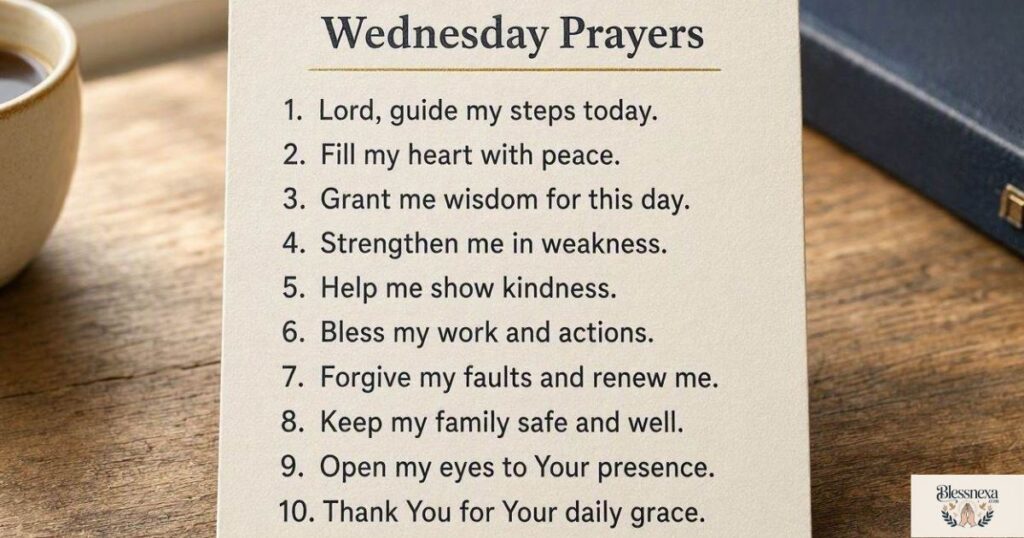 10 Short Wednesday Prayers for Quick Sharing