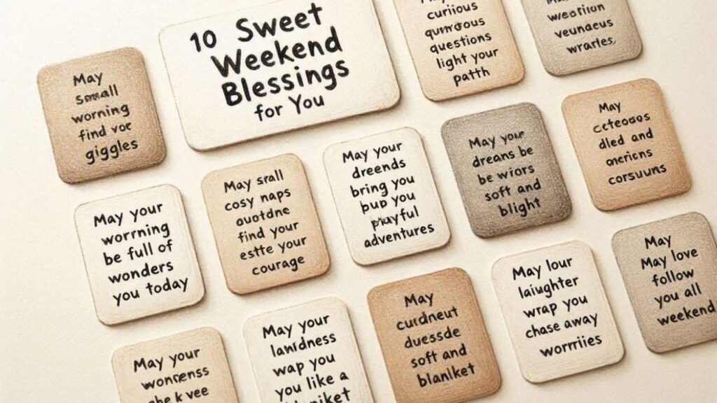 10 Sweet Weekend Blessings for Children
