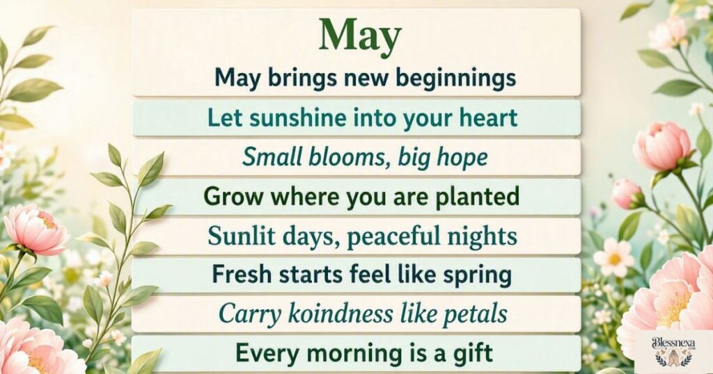 10 Uplifting May Quotes to Share