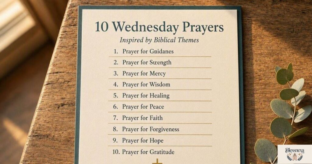10 Wednesday Prayers Inspired by Biblical Themes