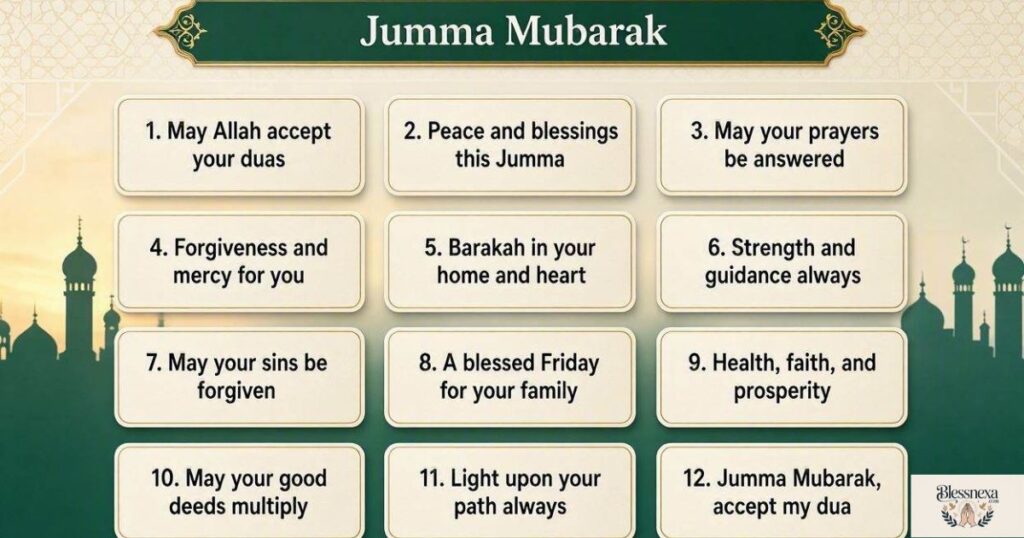 12 Beautiful Dua Jumma Mubarak Messages to Share