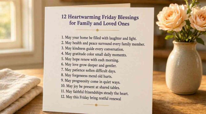 12 Heartwarming Friday Blessings for Family and Loved Ones
