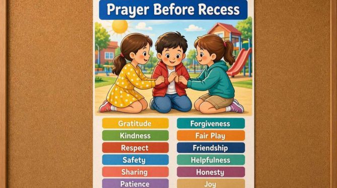 12 Positive Playground Values to Mention During a Prayer Before Recess