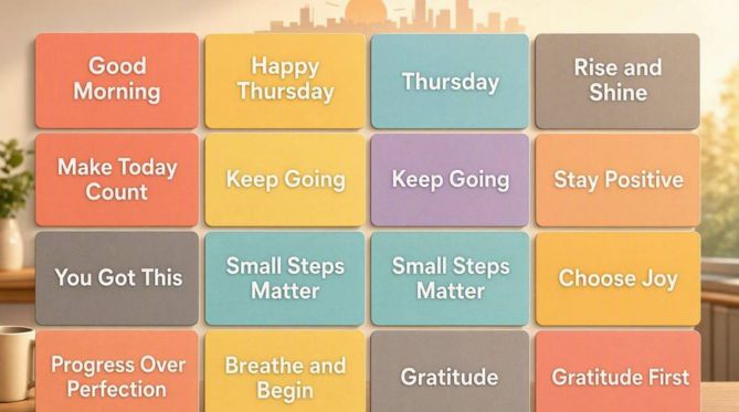 12 Positive Thursday Morning Messages for Motivation
