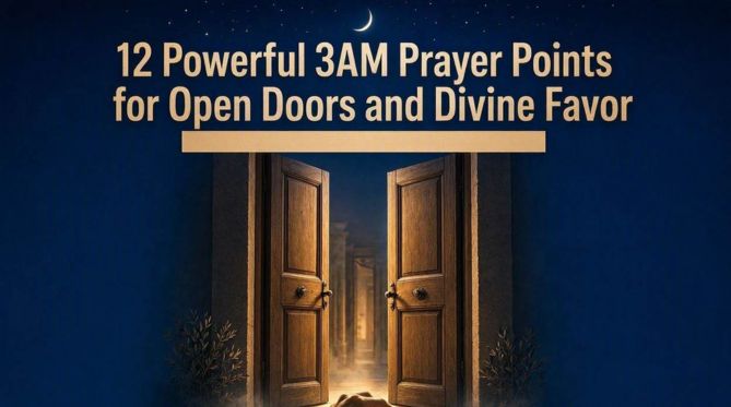  12 Powerful 3AM Prayer Points for Open Doors and Divine Favor