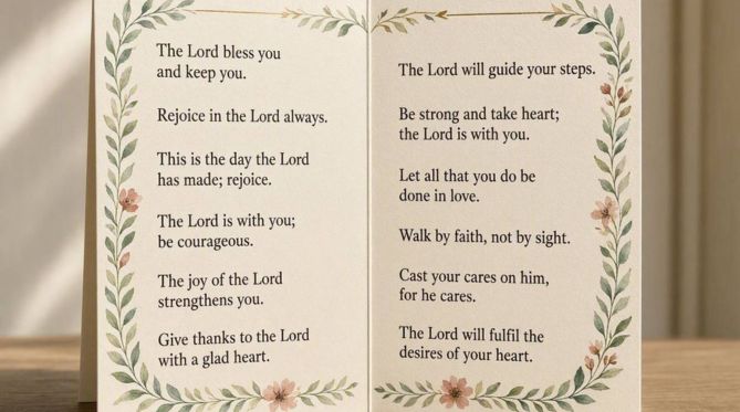 12 Short Birthday Bible Verses for a Card
