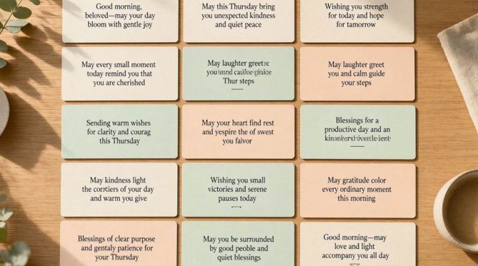 15 Beautiful Thursday Morning Blessings for Someone Special
