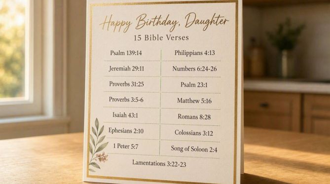 15 Bible Verses for a Daughter's Birthday
