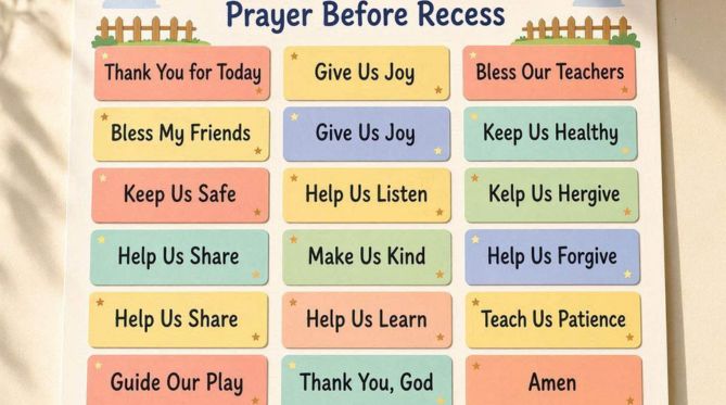 15 Heartwarming Prayer Before Recess Messages Kids Can Easily Remember
