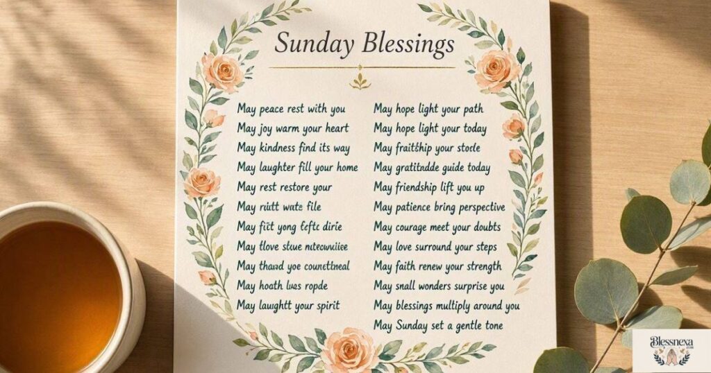15 Heartwarming Sunday Blessings for Friends
