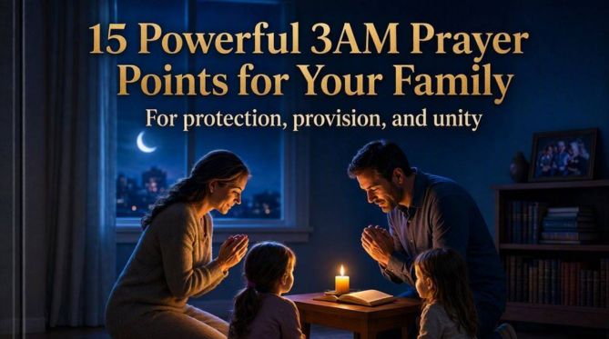  15 Powerful 3AM Prayer Points for Your Family
