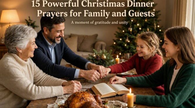 15 Powerful Christmas Dinner Prayers for Family and Guests

