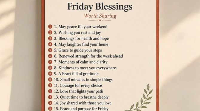 15 Short Friday Blessing Messages Worth Sharing
