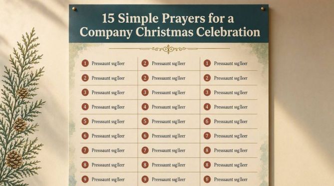 15 Simple Prayers for a Company Christmas Celebration
