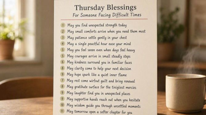 15 Thursday Blessings for Someone Facing Difficult Times