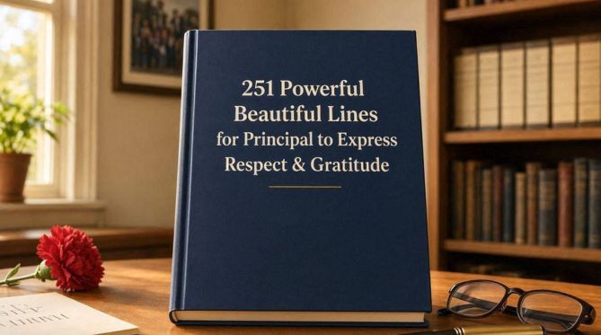 251 Powerful Beautiful Lines for Principal to Express Respect & Gratitude