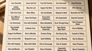 50 Short Exhortation About Giving Tithes And Offering Messages