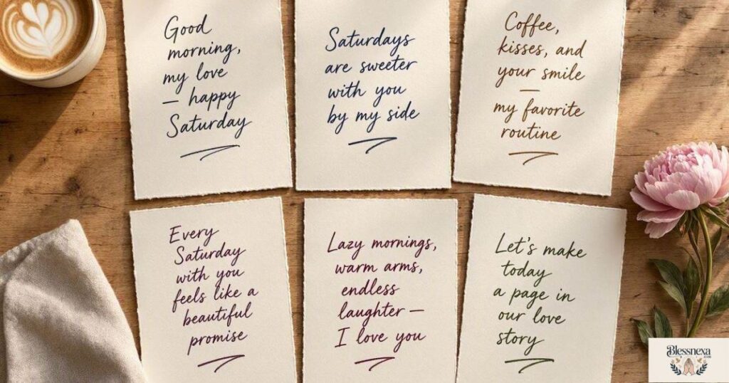 6 Romantic Saturday Messages for the Woman You Love
