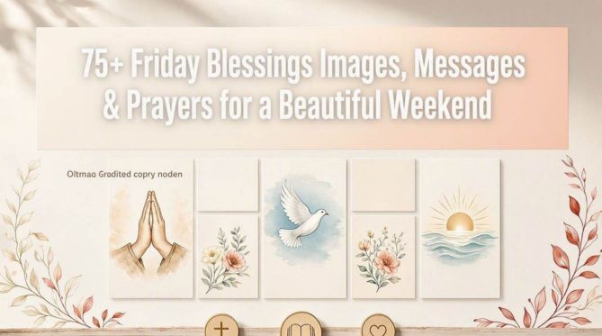 75+ Friday Blessings Images, Messages & Prayers for a Beautiful Weekend