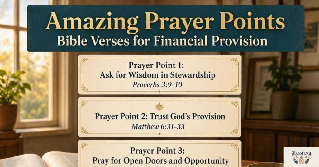 Amazing Prayer Points With Bible Verse for Financial Provision
