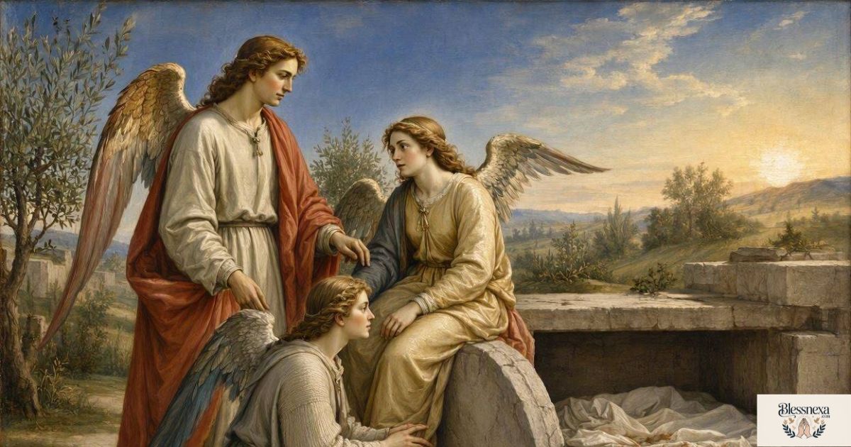 Angels at the Resurrection of Jesus
